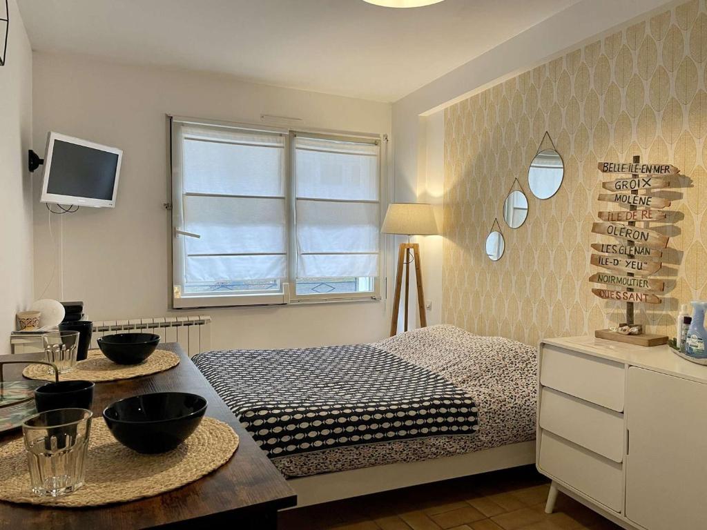 Studio charmant à Noirmoutier, centre accessible à pied, WiFi, local à vélos, ménage inclus - FR-1-224B-146