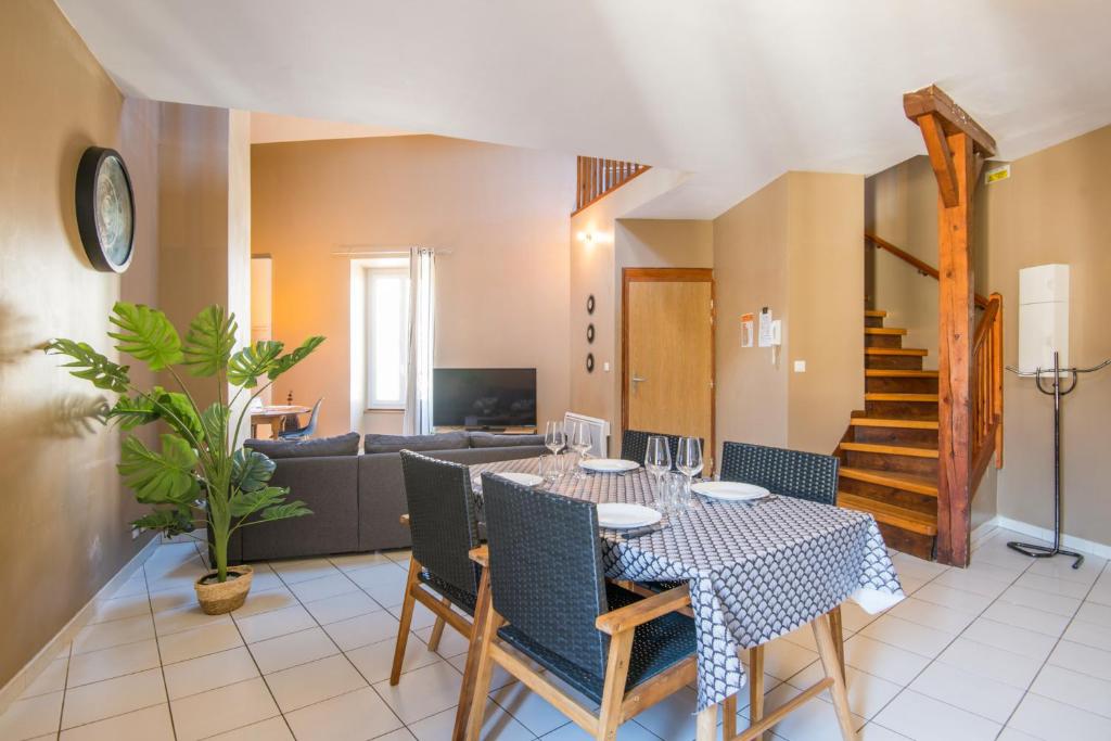 Appt duplex pour 6 pers en Centre-ville/Fibre