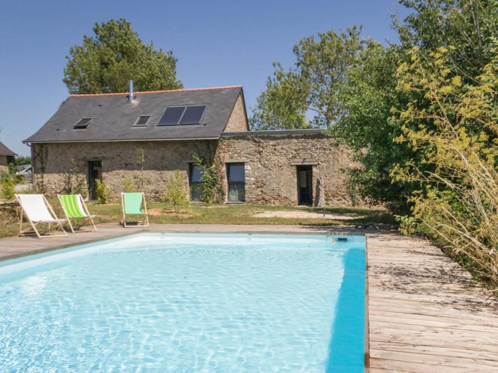 Gîte écolabel entre Angers et Loire, piscine chauffée, jardin clos, calme et charme authentique - FR-1-306-847