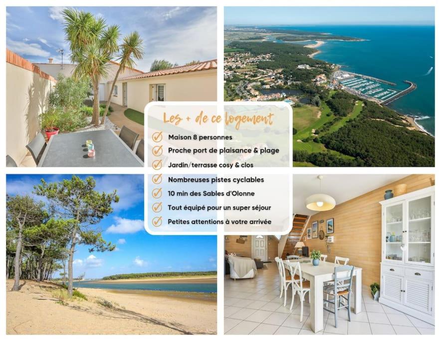 "LYLA OCEAN" Maison 8 personnes, jardin cosy, proche port plage