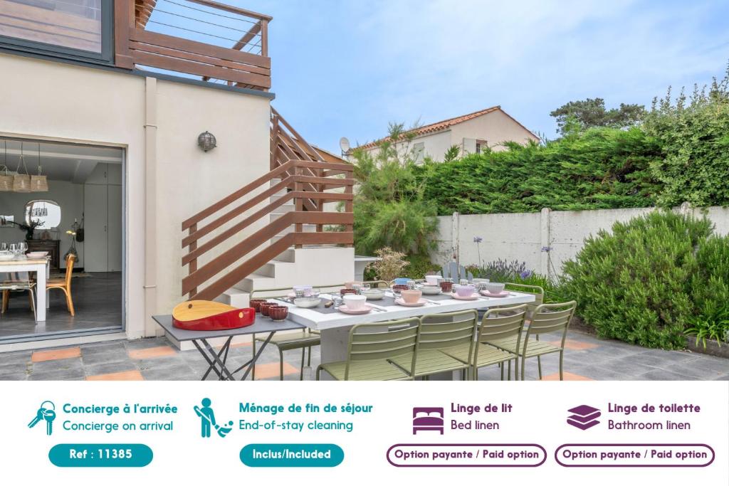 Villa Face Mer pour 10 personnes à Préfailles