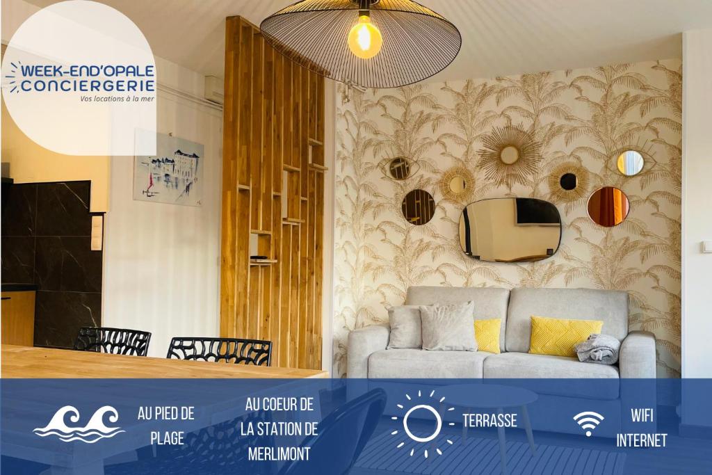 Studio Canapé convertible 2 pers avec jardin et parking clos
